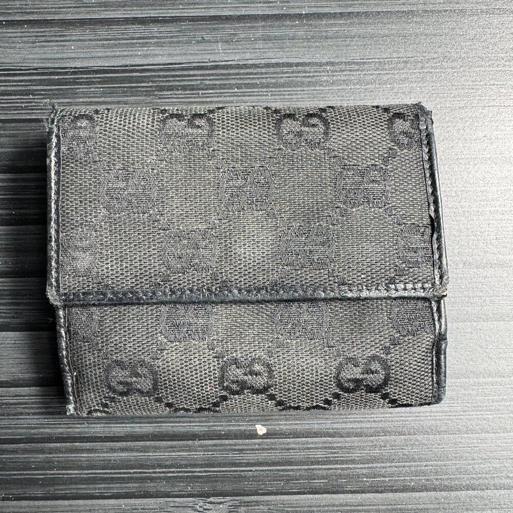 GG Canvas Mens Bifold Wallet (Broken Clasp)